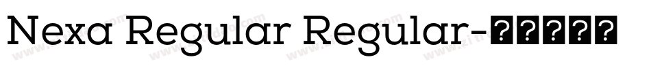 Nexa Regular Regular字体转换